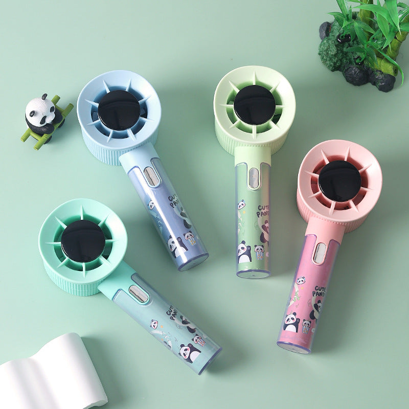 Bærbar mini vifte for kvinner med søtt panda-design Skanto