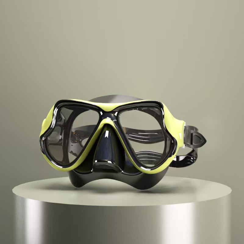 Tauchmaske med ergonomisk design og et fleksibelt snorkel Skanto