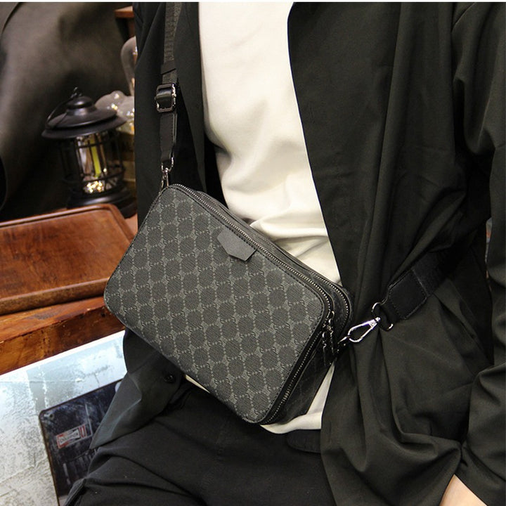 Moderne crossbody veske med strukturert overflate Skanto