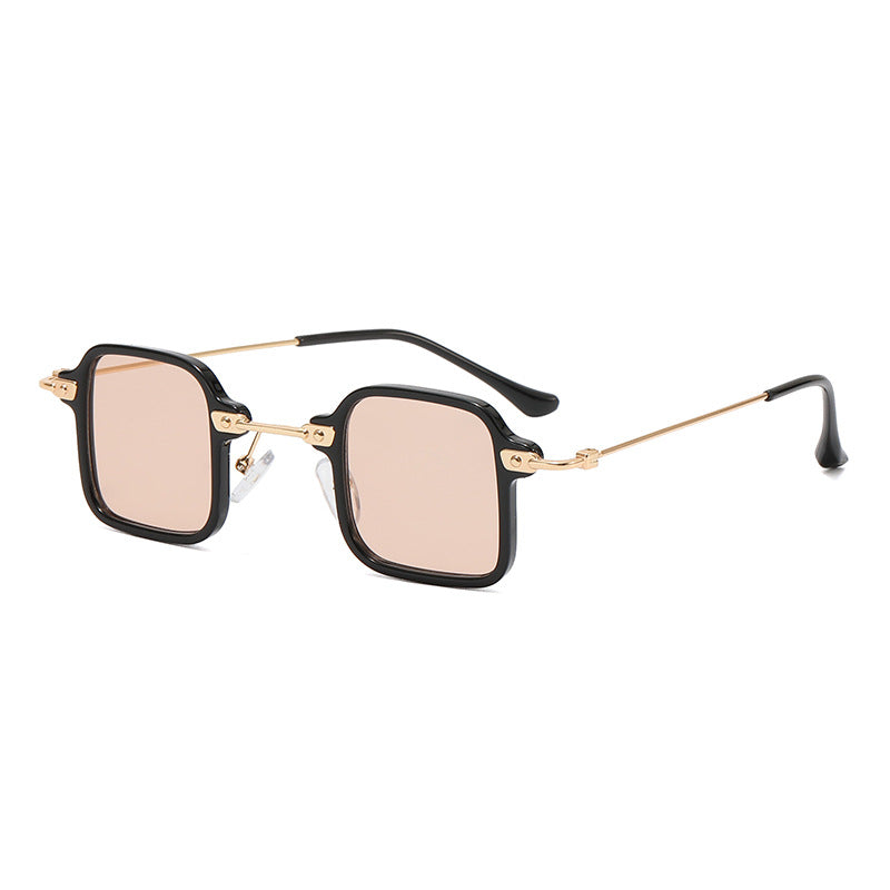 Dame kvadratisk motesolbrille med stilig metallramme Skanto