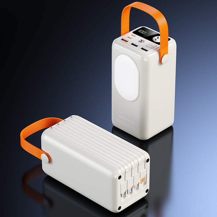 Bærbar powerbank med integrert LED-lampe og multifunksjonelt design Skanto