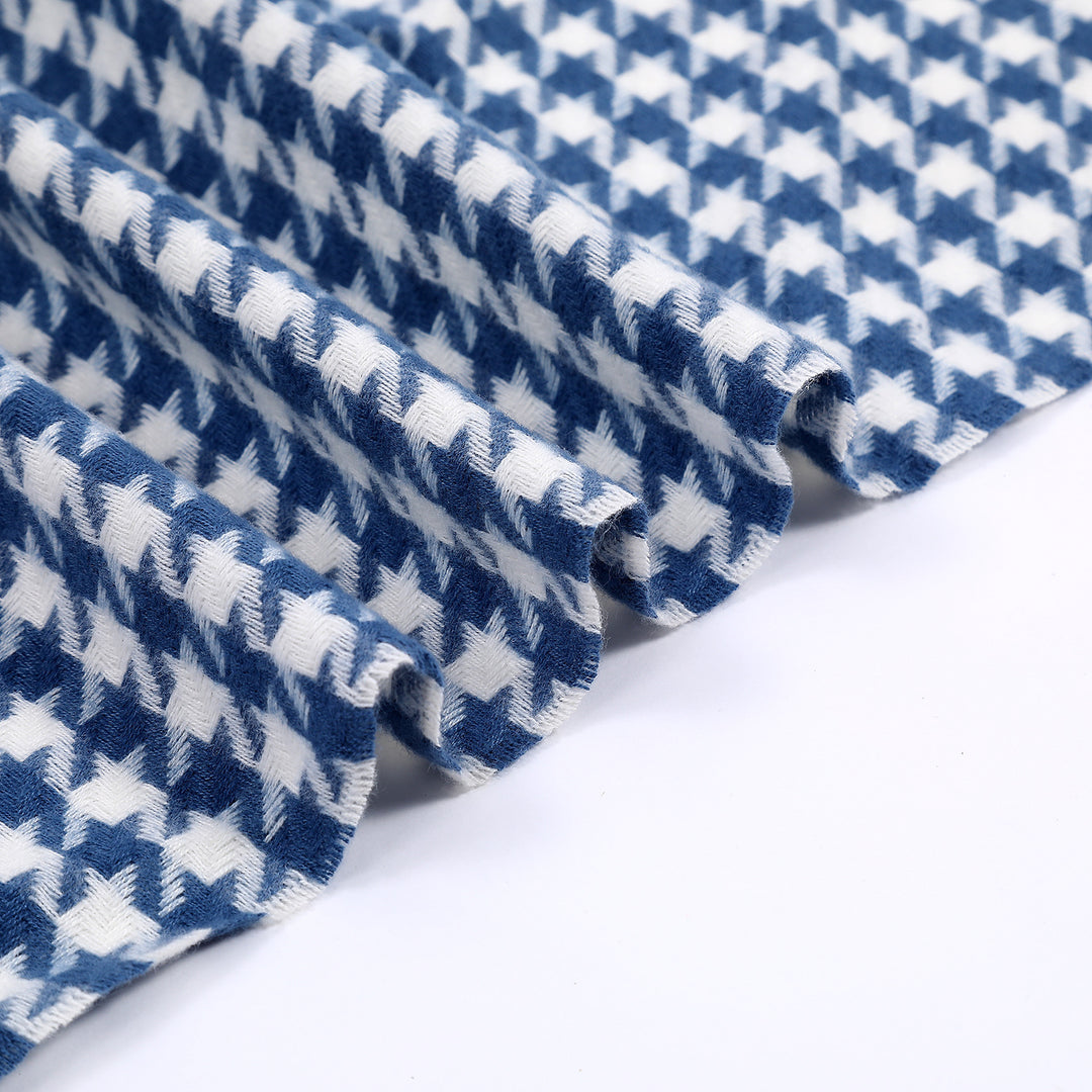 Dame elegant skjerf med houndstooth mønster Skanto