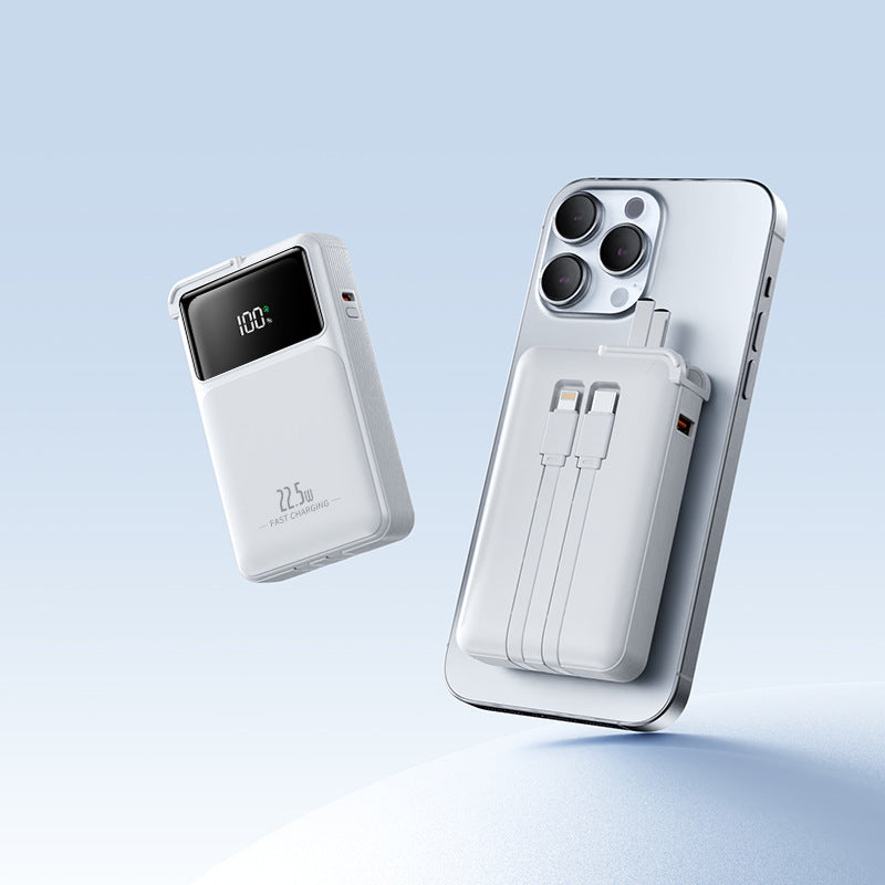 Kompakt Powerbank med integrert lader Skanto