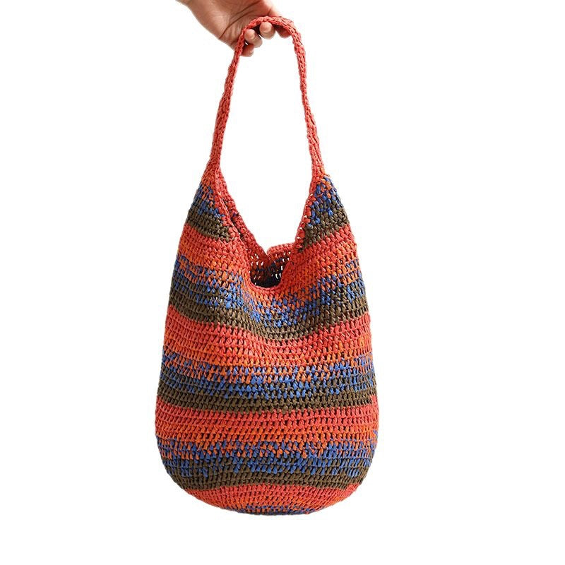 Handmade Loose Bag in Woven Material Skanto