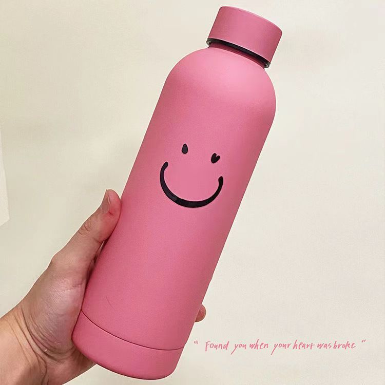 Damen-Isolierflasche mit fröhlichem Lächelmotiv Skanto