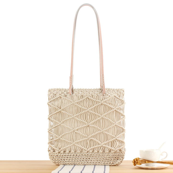 Modern Macrame Tote Bag Skanto