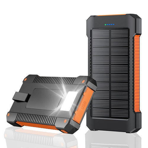 Robust Solarbatteri med Integrert LED-Lys Skanto