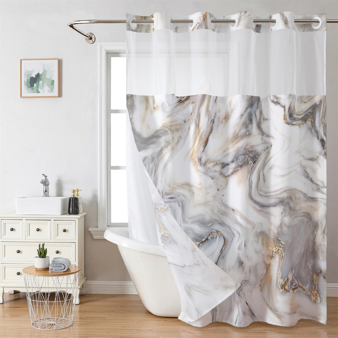 Marmordesign Duschgardin Skanto