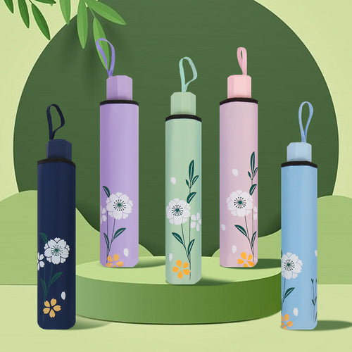 Dame blomsterdekorert paraply Skanto
