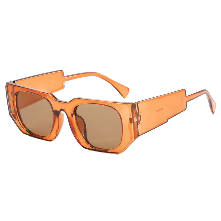Dame geometrisk oversized solbrille med bredt design Skanto