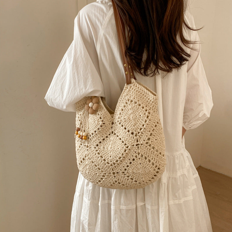 Håndlagd Makramee Shopper Bag Skanto
