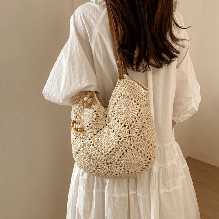 Håndlagd Makramee Shopper Bag Skanto