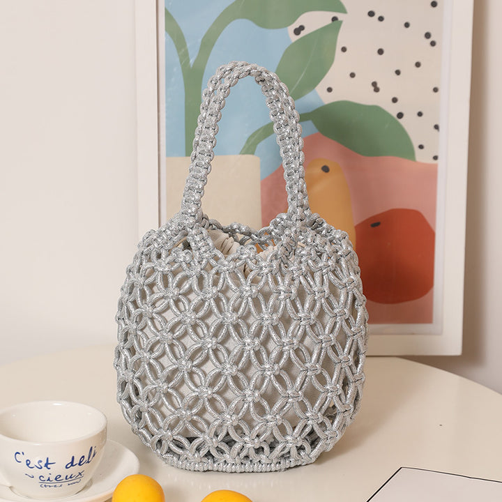 Trendy Shopper Bag with Unique Net Design Skanto