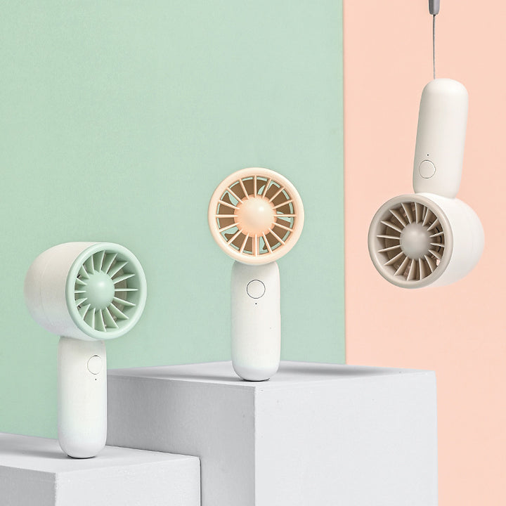 Unisex nan bærbar håndvifte med lukket turbovifter, stille drift og genopladeligt batteri Skanto
