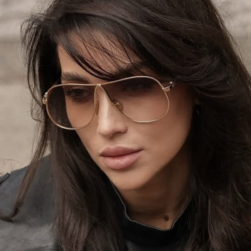 Women's pilot sunglasses with high-quality metal frame and polarized lenses Skanto