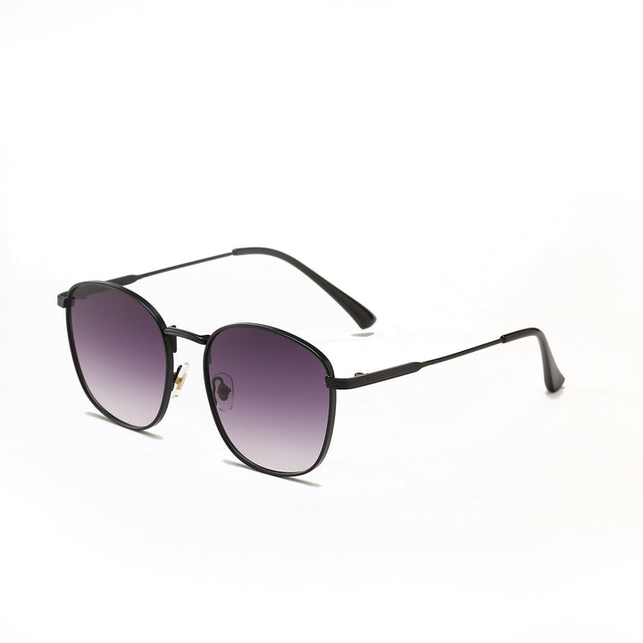 Dame modische Hexagon solbrille med luksuriøs metallramme Skanto