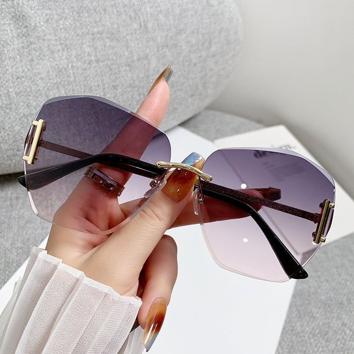Dame futuristisk kvadrat solbrille Skanto