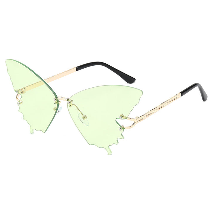 Damer ekstravagant sommerfugls-solbrille Skanto