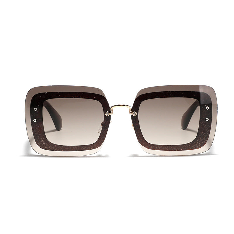 Dame kvadratisk solbrille med innovativ ramme Skanto