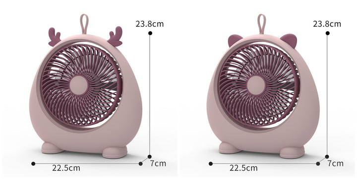 Damer Bærbar Mini-vifte i kawaii dyredesign Skanto