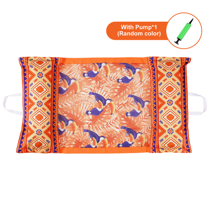 Kvinnelig oppblåsbar lounger med integrerte sikkerhetshåndtak Skanto