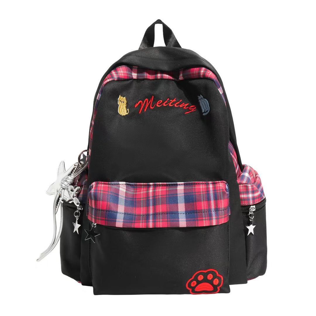 Brodert Casual Skole Ryggsekk Skanto