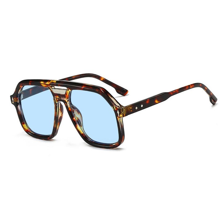 Women's oversized sunglasses with polygonal frame and UV protection Skanto