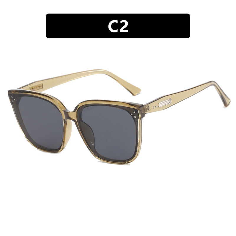 Women's modern oversized sunglasses with elegant, wide frame Skanto