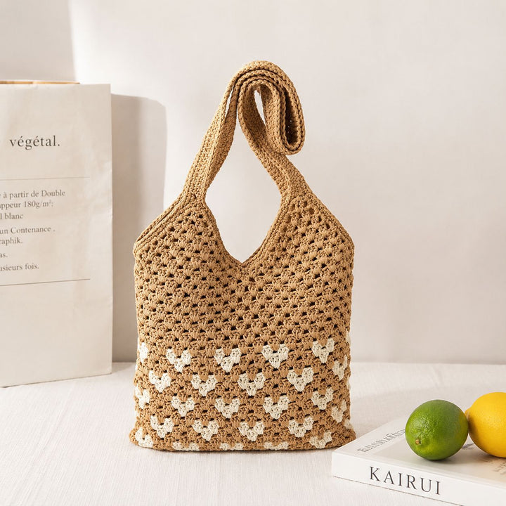 Bærekraftig og Håndlaget Makramee Crossbody Bag Skanto