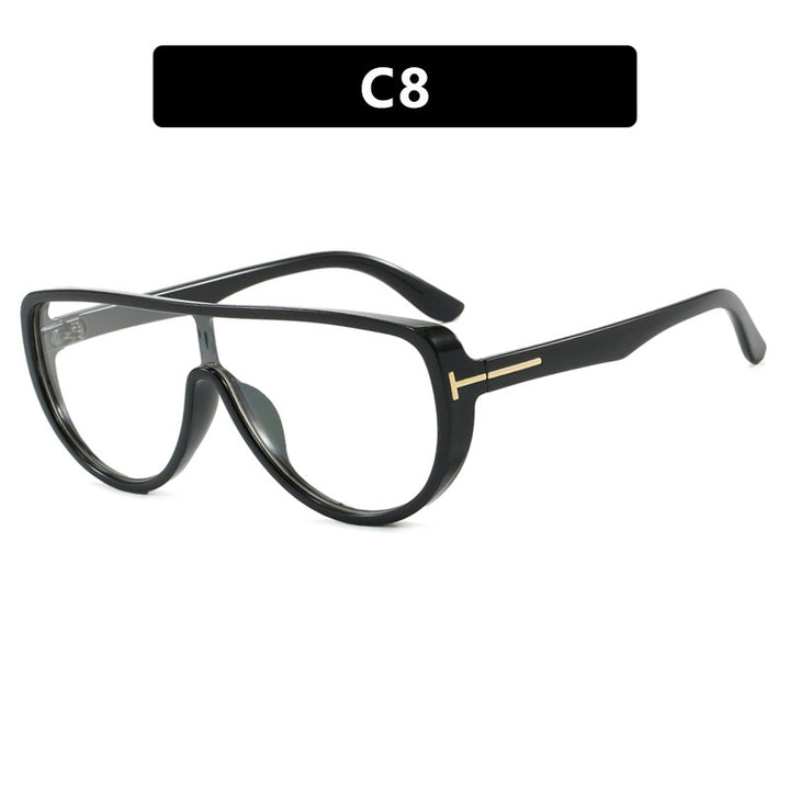 Dame elegant oversized solbrille med markant design og UV-beskyttelse Skanto