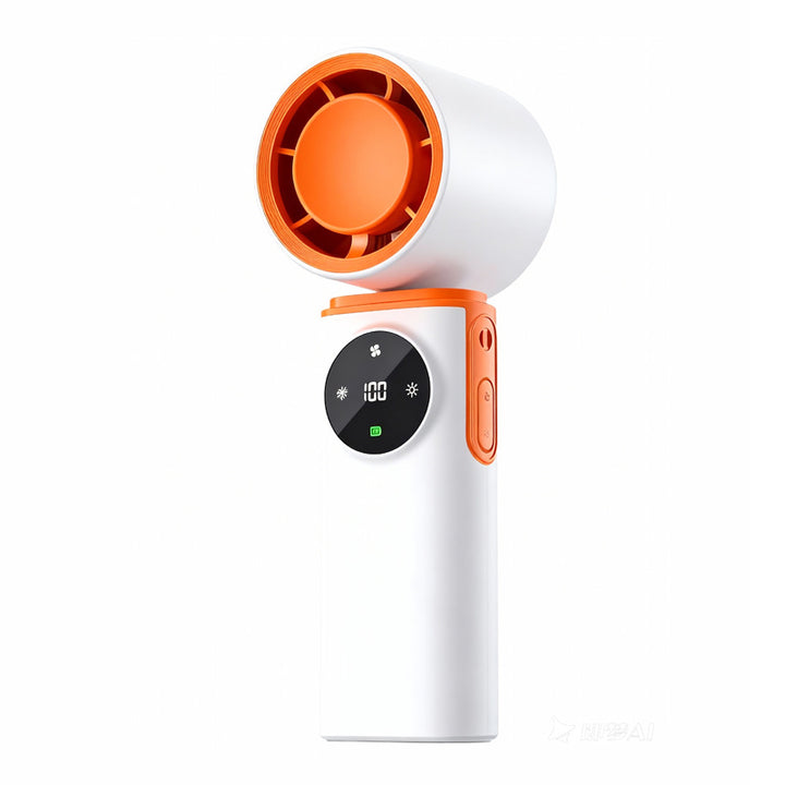 Dame bærbar USB-mini-viftemer med LED-skjerm Skanto