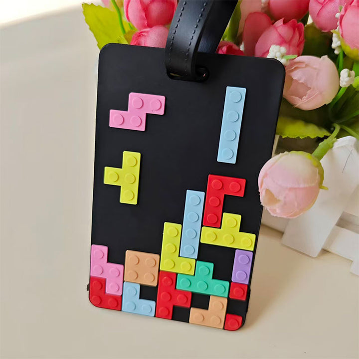 Unisex Bagasjetag i kreativt Tetris-design Skanto