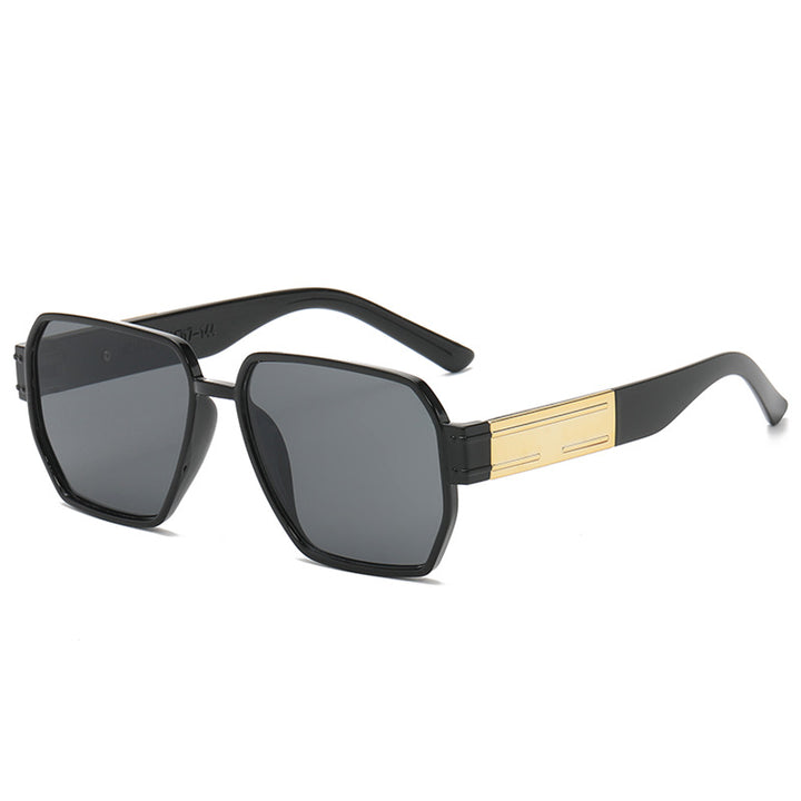 Dame moderne Oversized-solbriller med asymmetrisk ramme Skanto