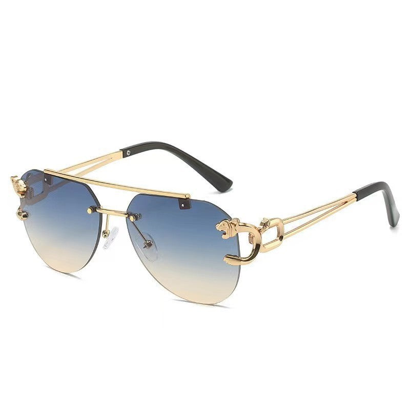 Dame Designer solbrille med unikt dyreakcent Skanto