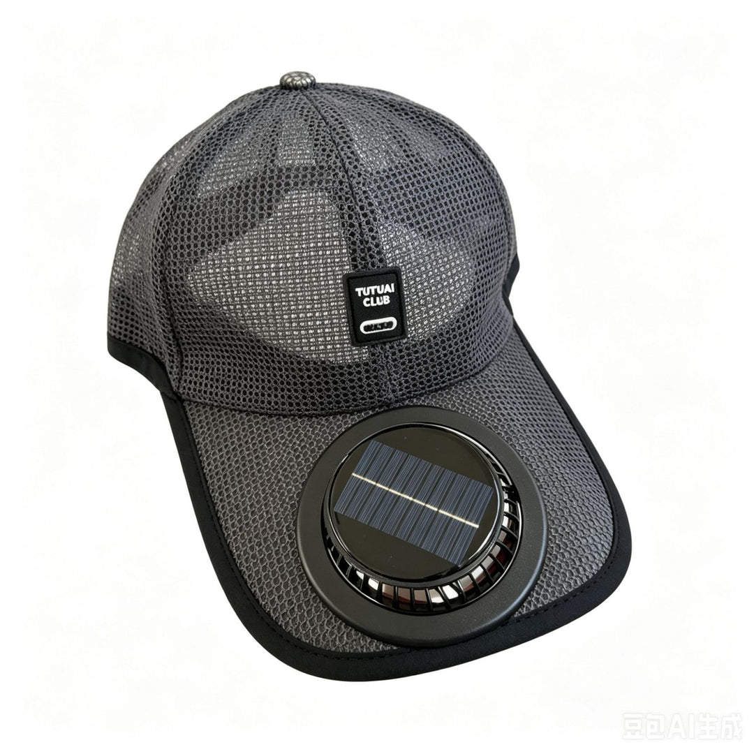 Solbeskyttelseshatt med integrert solfanger Skanto