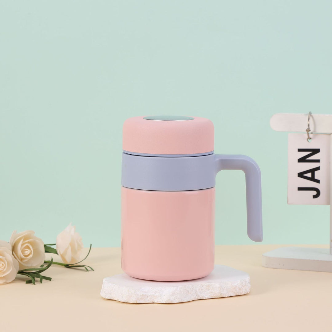 Damer Isoleringsbecher med ergonomisk håndtak og lekkasjesikker lokk Skanto