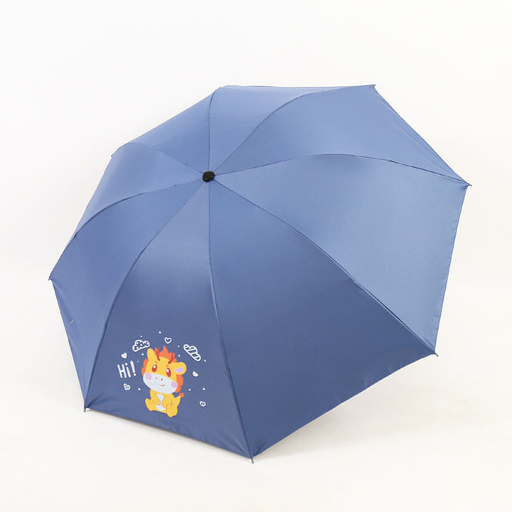 Kvinne Folding Paraply med Morsomt Dyre Design Skanto