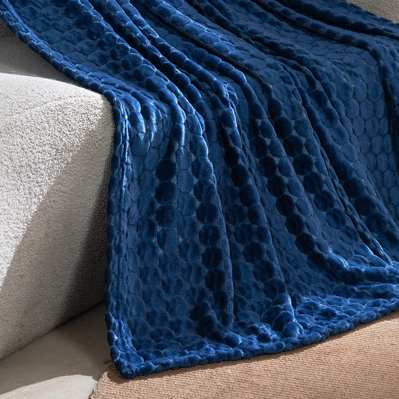 Damen Koseplush-teppe med strukturert overflate Skanto