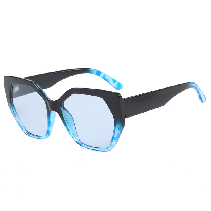 Dame oversized geometrisk solbrille Skanto