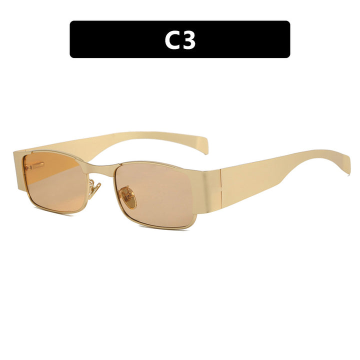 Women's fashionable rectangular sunglasses with elegant lenses Skanto