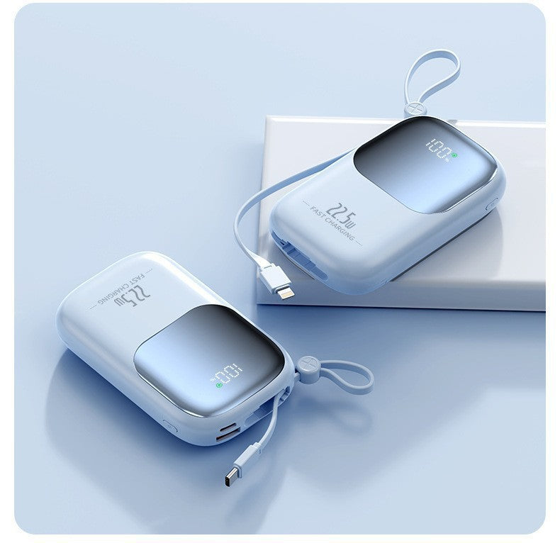 Høyytelses powerbank med smart lading og digital skjerm Skanto