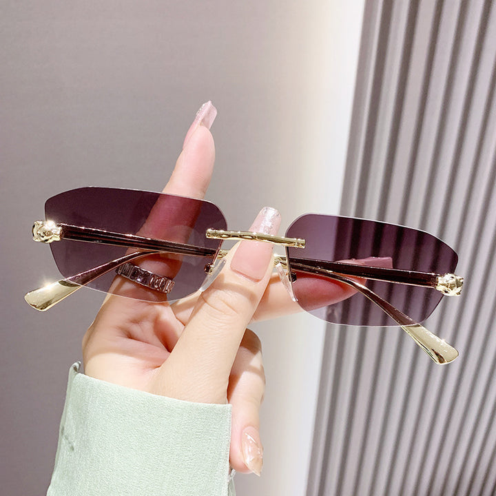 Women's Elegant Half-Rim Sunglasses Skanto