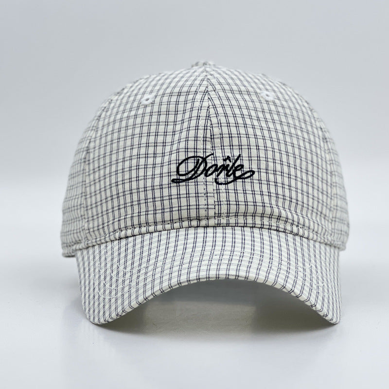 Kvinne Strukturert Rutet Baseballcaps Skanto