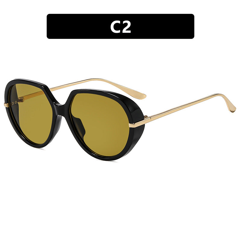 Women's Cat-Eye Sunglasses with Glare-Free UV Protection and Luxurious Metal Frame Skanto