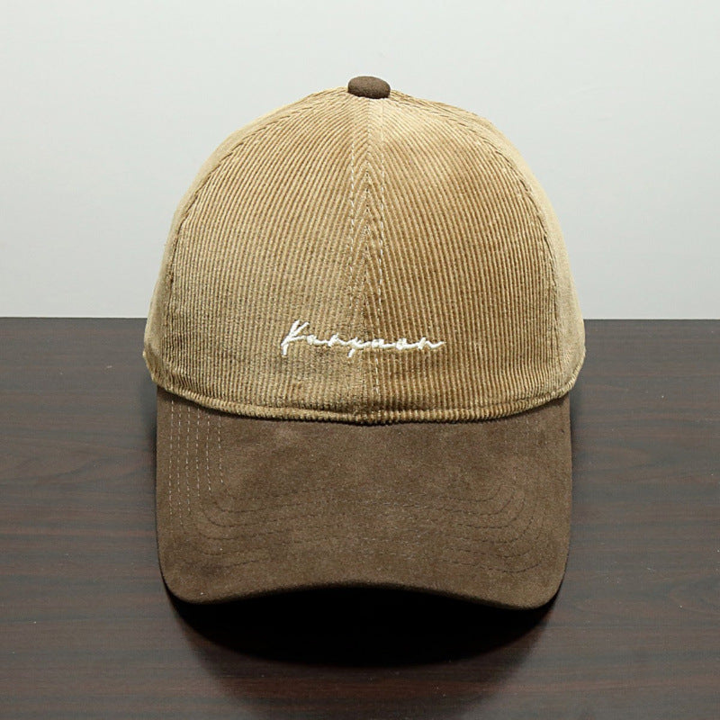 Herre Strukturert Corduroy Baseball Caps Skanto