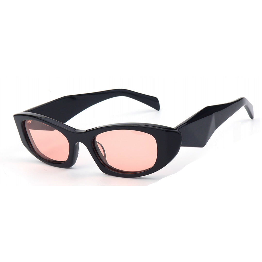 Dame Cat-Eye solbriller i moderne retro-design med stilfull plastinnfatning Skanto