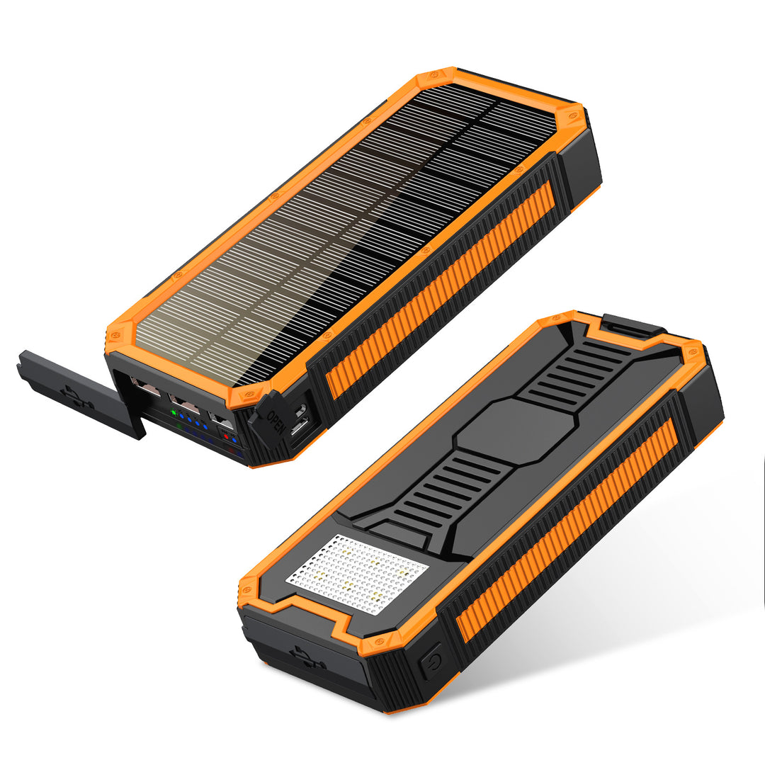 Bærbar solenergi-powerbank med høykvalitetsdesign og flere utganger Skanto