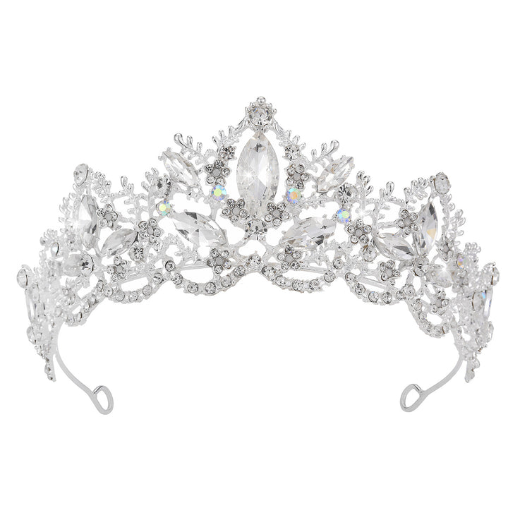 Damer Glamourøs Tiara med glitrende Krystall dekorasjoner Skanto