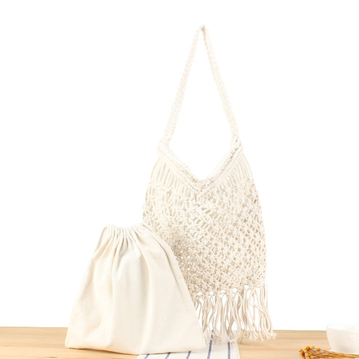Allsidig Makramee Tote Bag Skanto