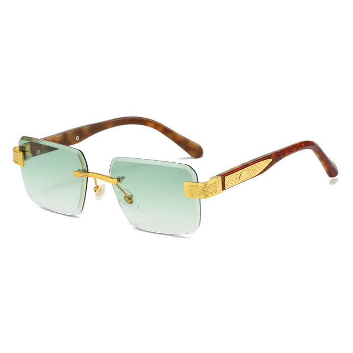 Damer elegant solbrille med luksuriøs, glitrende ramme Skanto